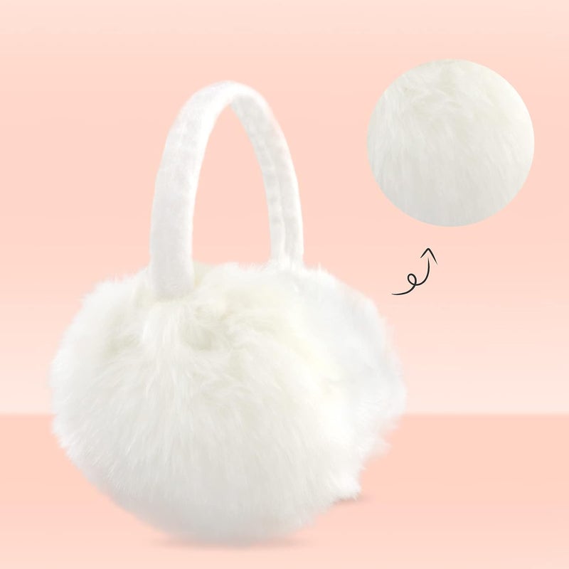 POXIMI Store Women Winter Earmuffs Girl Ski Adjustable Ear Covers for Cute Bow Ear Warmer Outdoor Earmuff Fleece Lining - Image 2